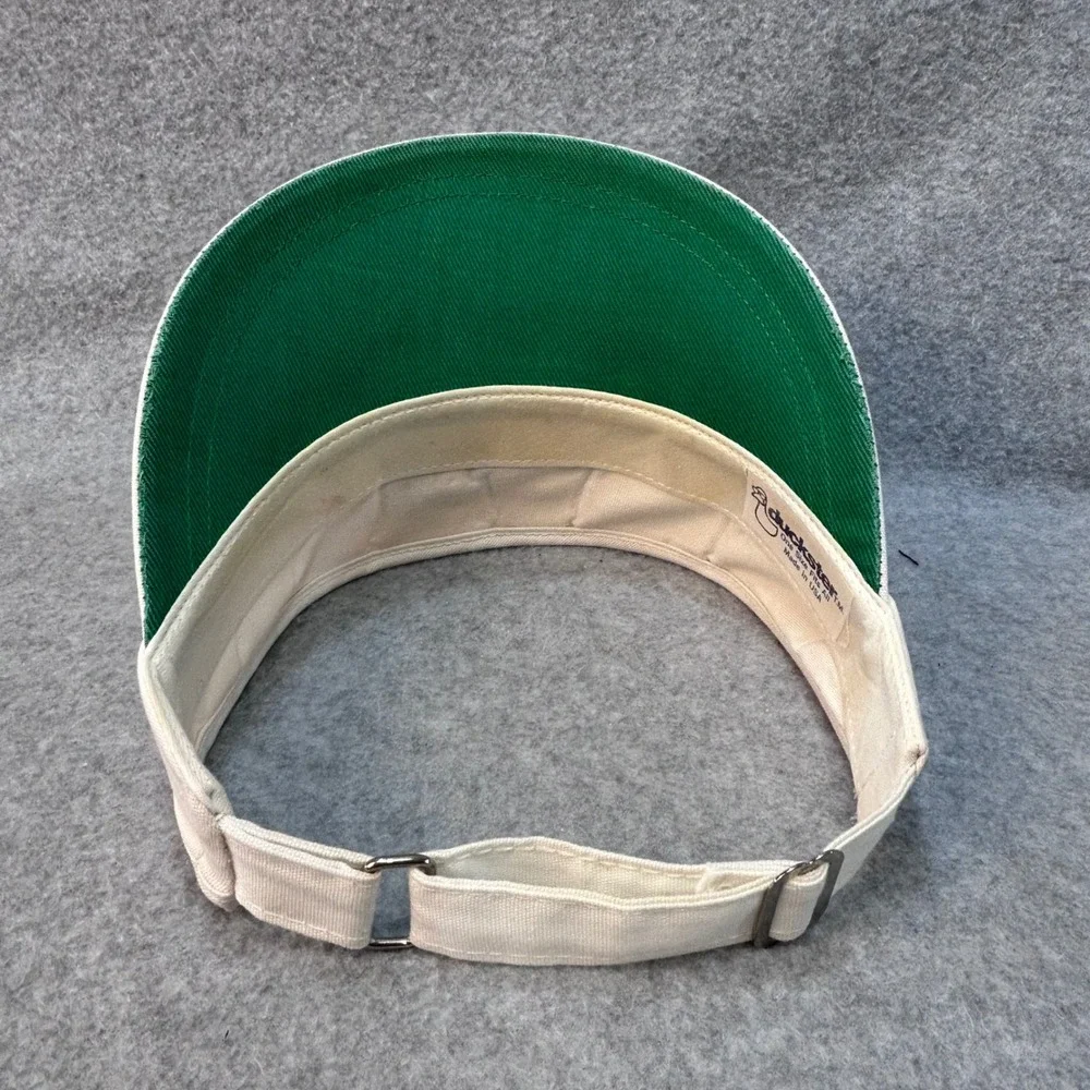 Palmer Script Unisex Cream Duckster Golf Visor Adjustable Vintage USA OSFM